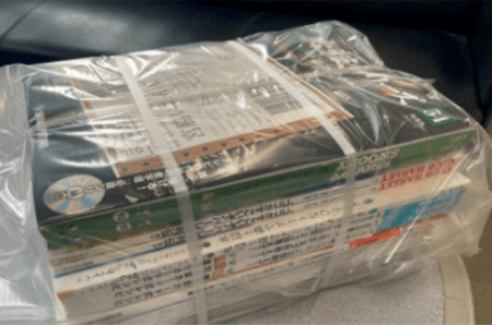 環境配慮型資材に切り替えた梱包資材(フィルム)